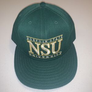 Vintage 90s Norfolk State University NSU Spartans NCAA Fitted Hat Cap 7 1/4 USA